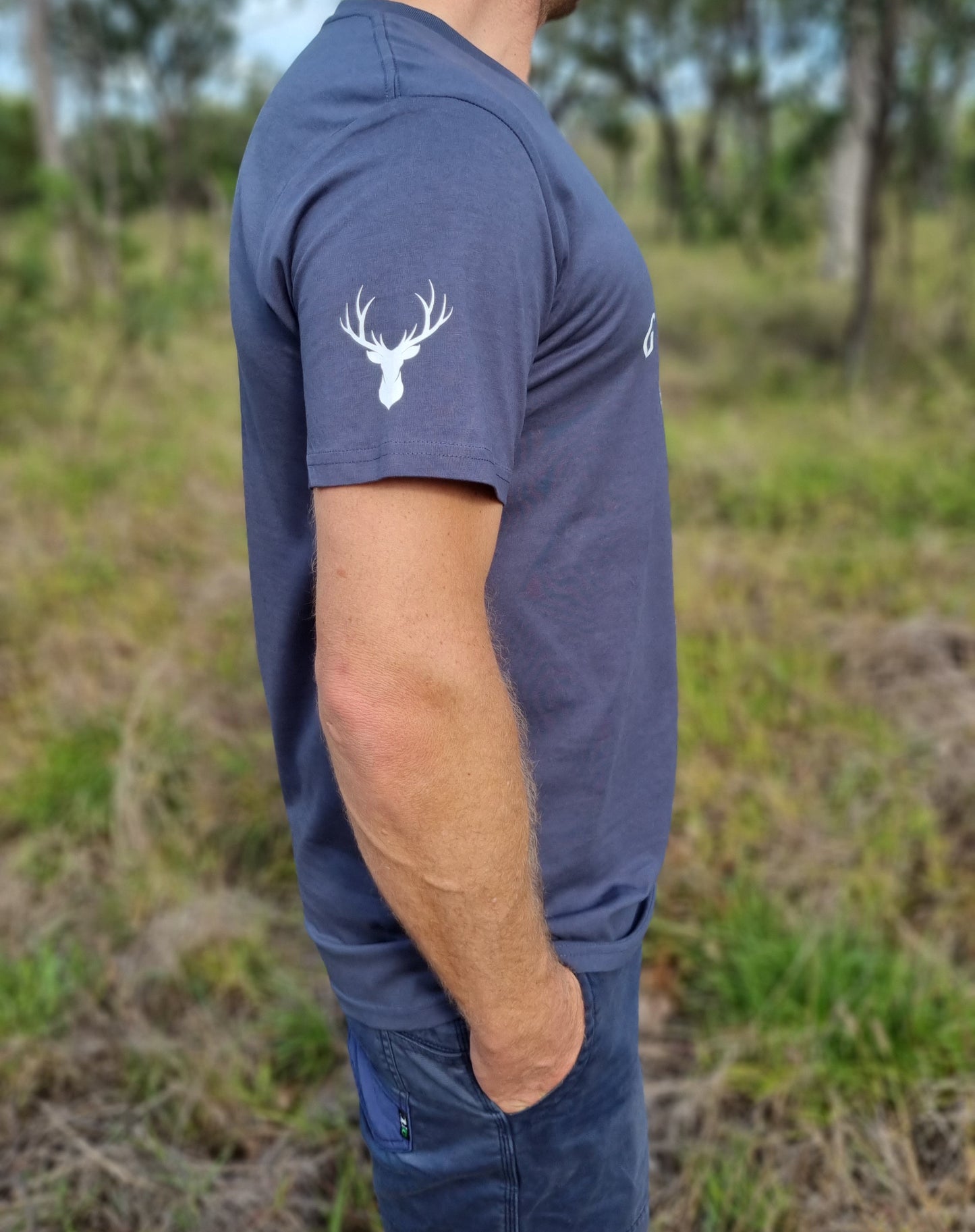 Petrol Blue Gourmet Hunter Men's T-Shirt